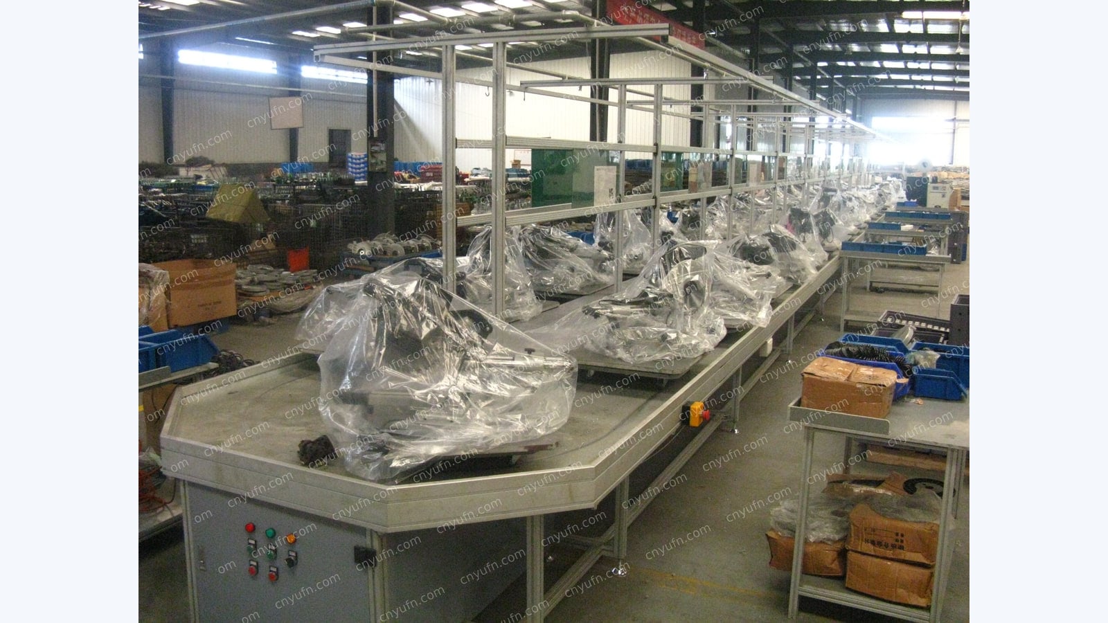 aluminum cutting machine assembly line
