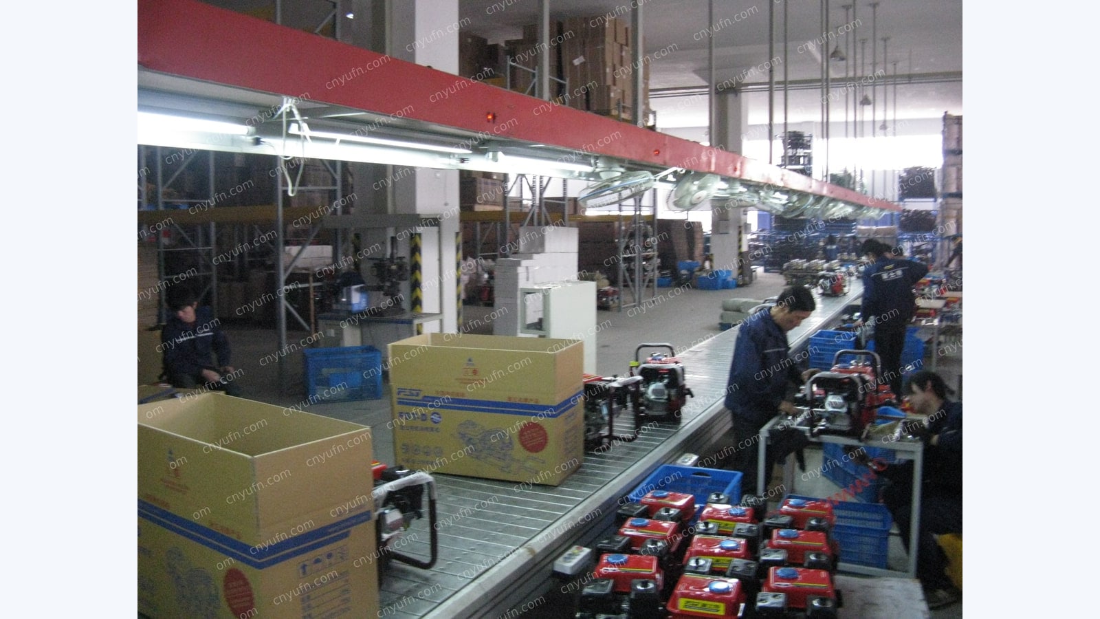 cleaning machine assembly line