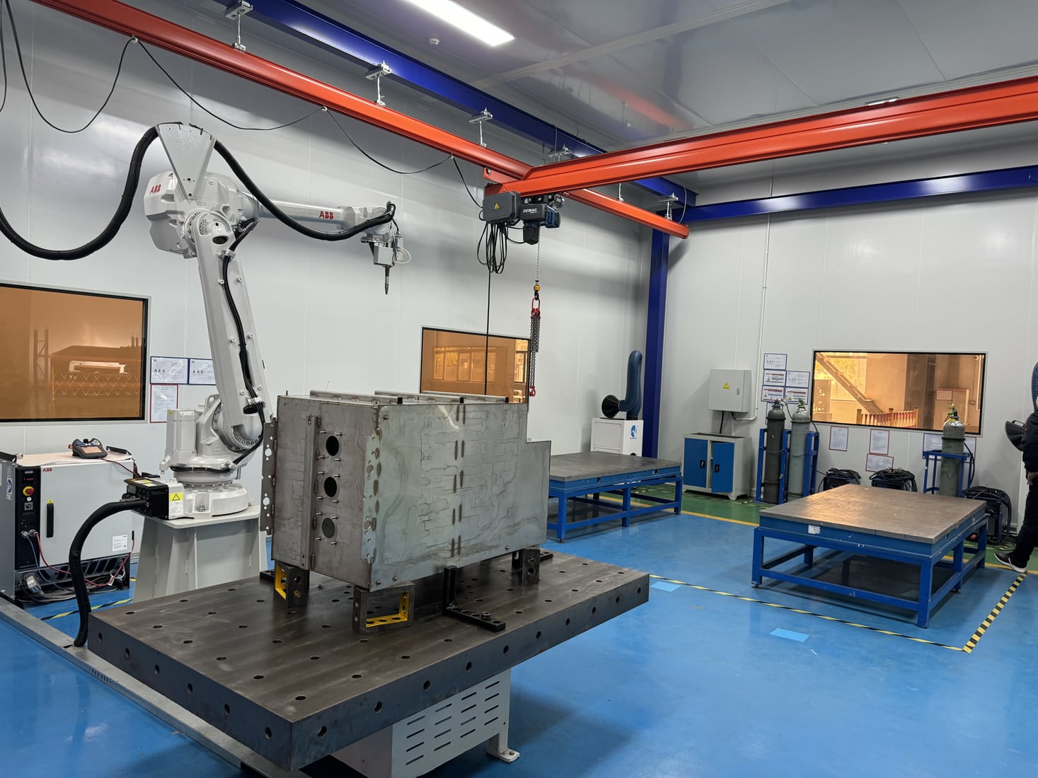 Controlled Gas Tank Welding Room