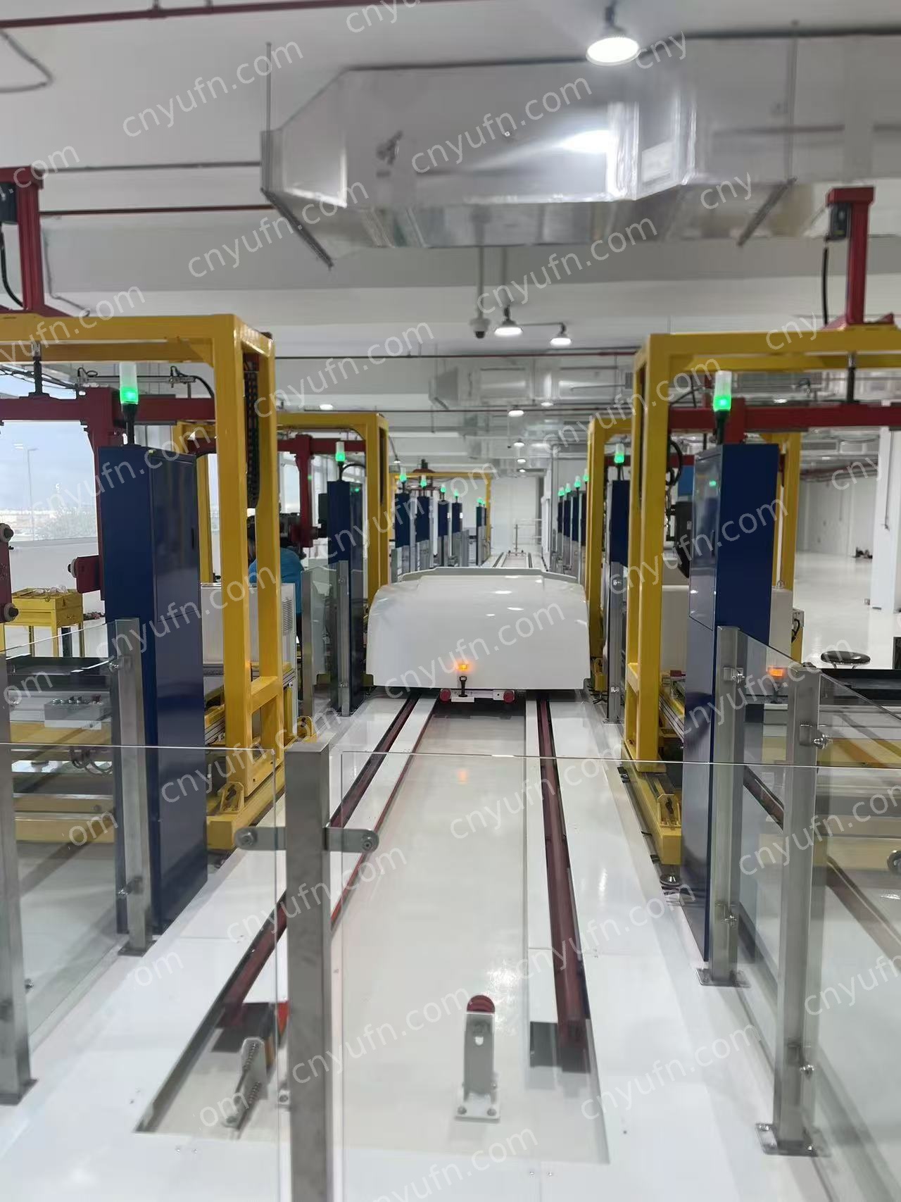 VCB production line overview with station layout